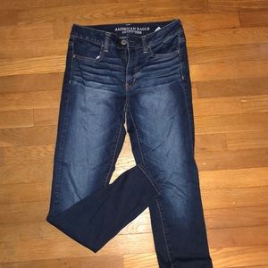 Dark wash jeans from American eagle